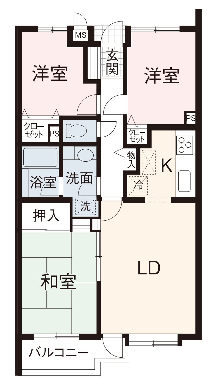 閑静で緑豊かな住宅地に広々とした中古マンションをご用意