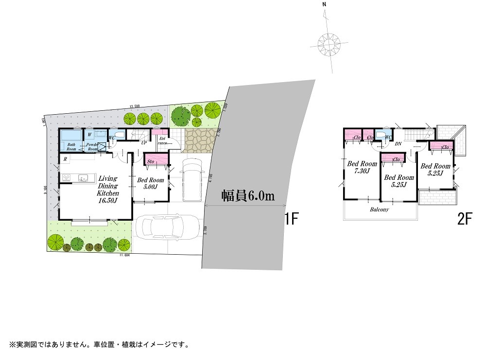 (建物プラン例)丁寧な打ち合わせにてヒアリングを行い、お客様のお好きな間取をプランニングいたします。