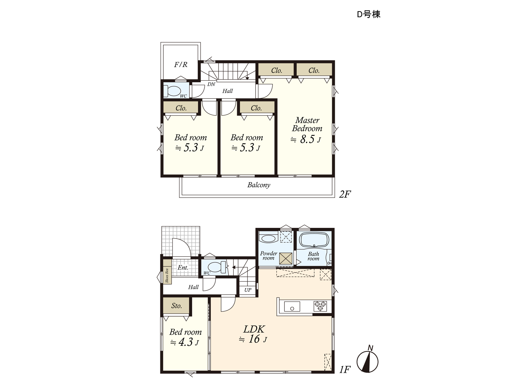 （建物プラン例）丁寧な打ち合わせにてヒアリングを行い、お客様のお好きな間取をプランニングいたします。