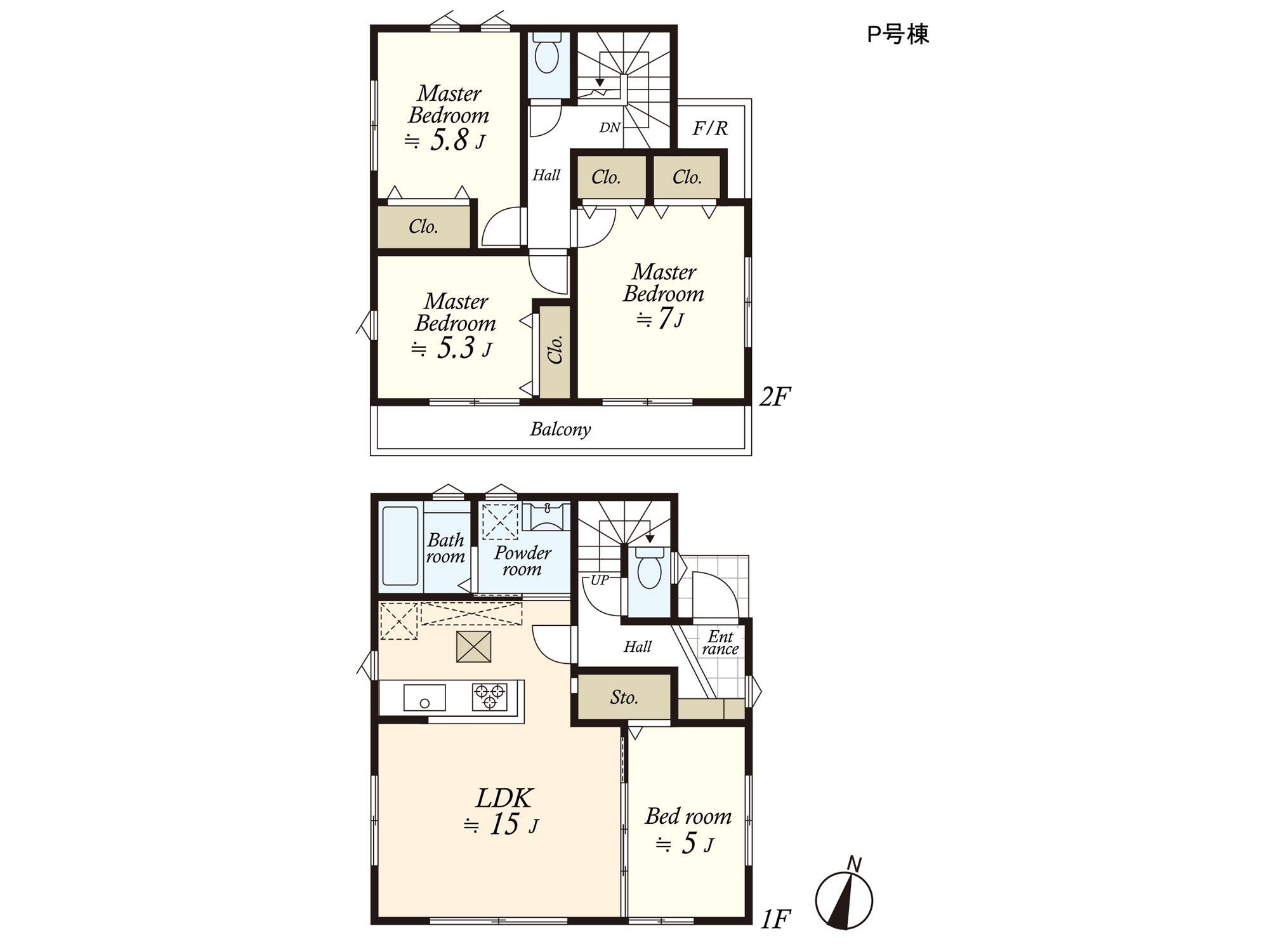 （建物プラン例）丁寧な打ち合わせにてヒアリングを行い、お客様のお好きな間取をプランニングいたします。